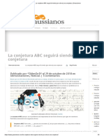 La Conjetura ABC Seguirá Siendo (Por Ahora) Una Conjetura - Gaussianos PDF