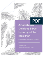 3-Day Hypothyroid Meal Plan
