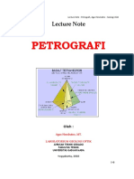 Lecture - Petrografi