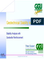 ANALISIS de ESTABILIDAD de Taludes Con Refuerzo de Geosintéticos