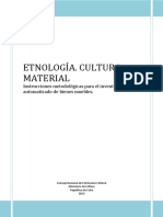 Etnología. Cultura Material