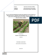 Informe de Fertilizante Huancavelica