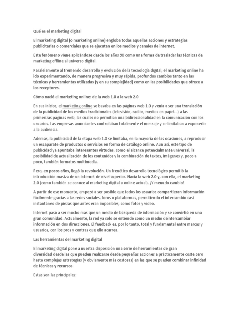 MARKETING DIGITAL QUE ES Y COMO FUNCIONA PDF visual data 7