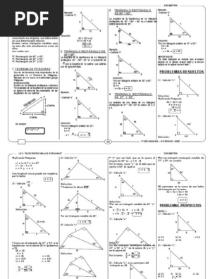 Triangulos Notables Congruencia De Triangulos Cuadrilateros Pdf Triangulo Euclides