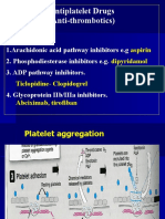 Antiplatelet Drugs Classification and Mechanisms