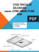 Defectos Típicos de Soldadura Smaw, Gtaw