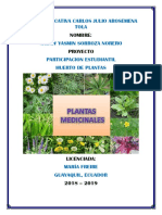 Proyecto "Plantas medicinales" 