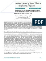 Economic Load Dispatch Optimization Using Bat Algorithm With Various Percentages of Loads at Different Time Intervals