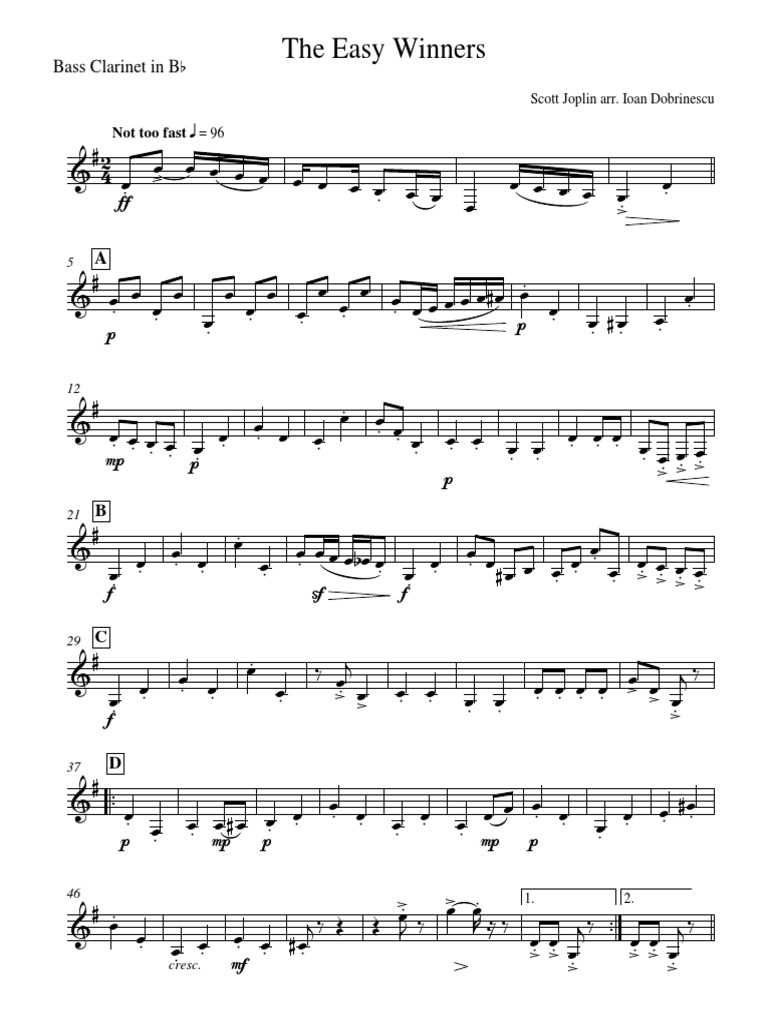 Institute) Joplin, Scott The Easy Winners PDF PDF