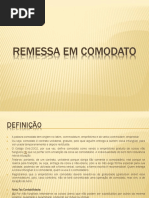 Remessa Em Comodato