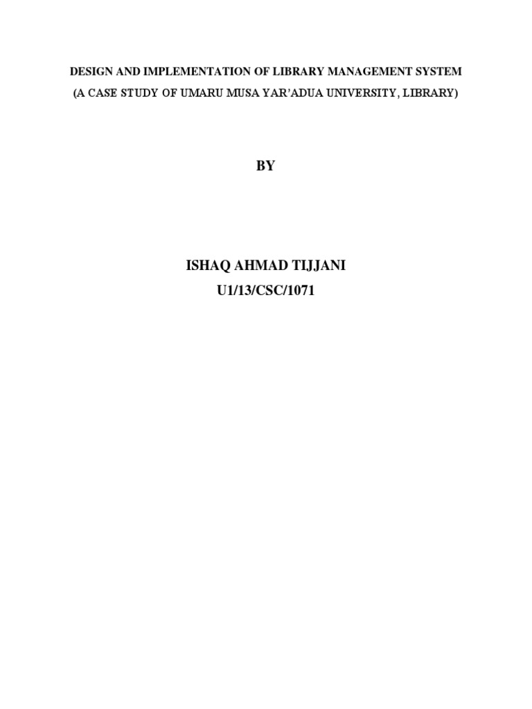Design and Implementation of Library Management System | PDF | My Sql | Php