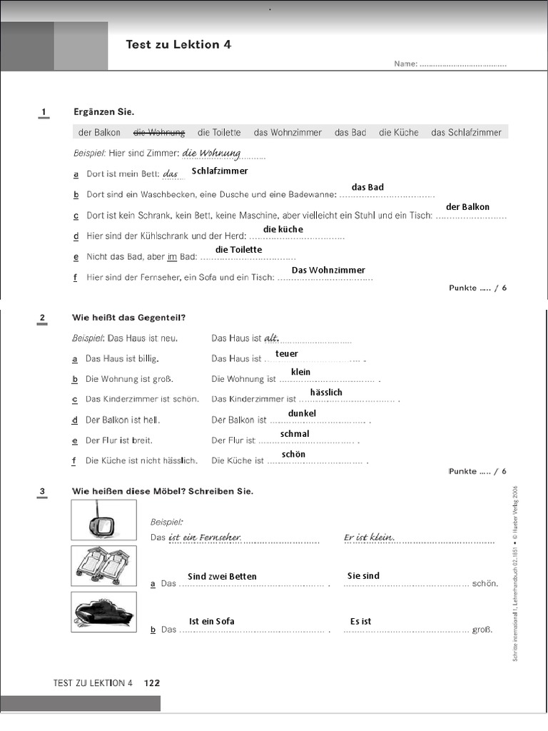 Test Zu Lektion 4 | PDF