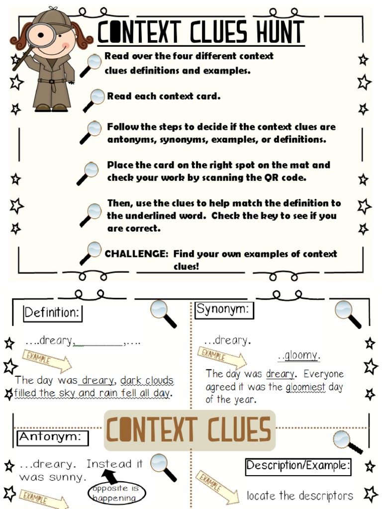 3rd Context Clues Activity | PDF
