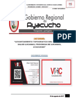Informe de Levantamiento Topografico Lucanas Puqui Ayacucho