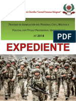 Proceso de Asimilación Militar 2018