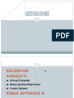 Ekologi Kelompok 9 Kimia Off G