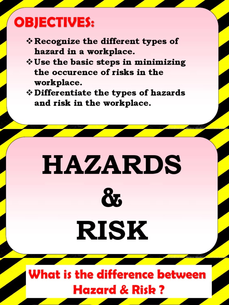 Recognize Workplace Hazards Minimize Risks Pdf