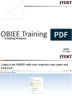 OBIEE Training: - Creating Analysis