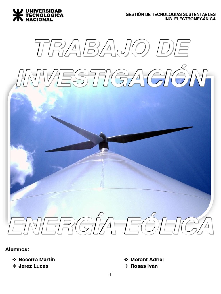 Componentes Clave de Aerogeneradores | PDF | Turbina eólica | Energía ...