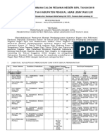 Pengumuman Rincian Formasi CPNS 2018