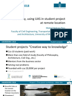 Uas4Enviro 2018: Case Study, Using UAS in Student Project at Remote Location