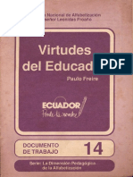 Paulo Freire Virtudes Del Educador PDF