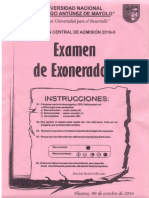 Unasam Examen de Exonerados 2016 - Ii PDF