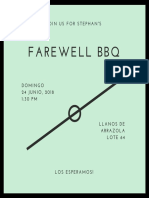 Skyblue Paperplanes Farewell Party Invitation
