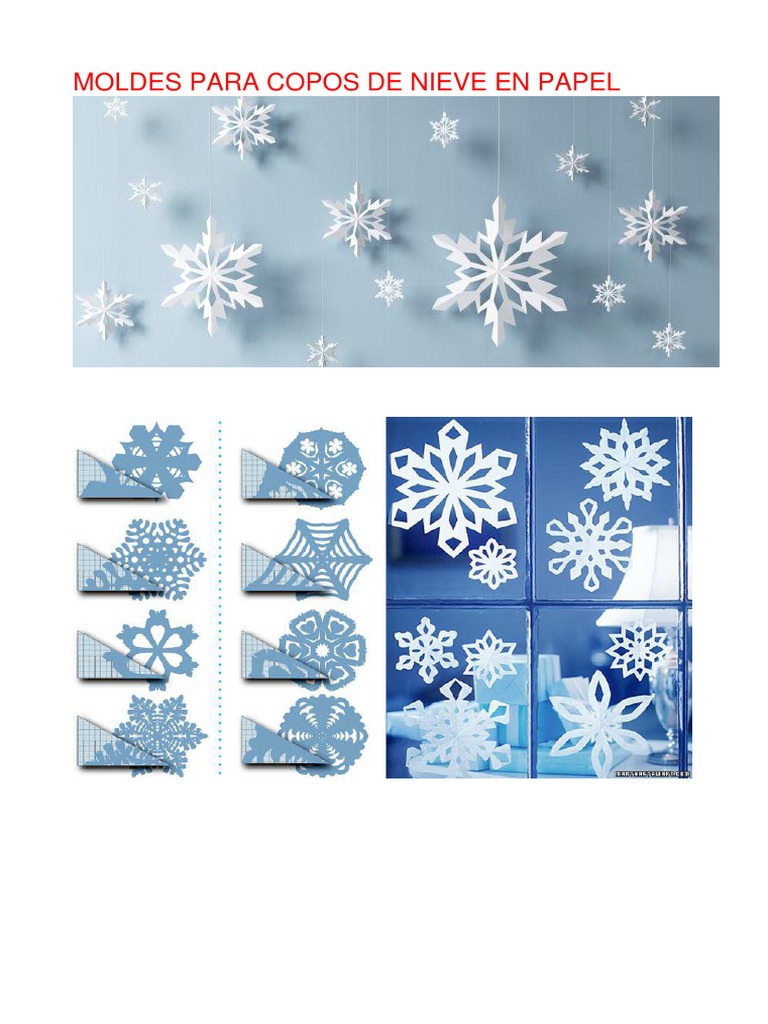 Moldes para Copos de Nieve en Papel | PDF | Cocina, comidas y vino | Arte, image size:768x1024