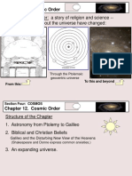 Theme of The Chapter: A Story of Religion and Science - How Our Ideas About The Universe Have Changed