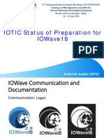 Iotic Status of Preparation For Iowave18: Ardito M. Kodijat (Iotic)