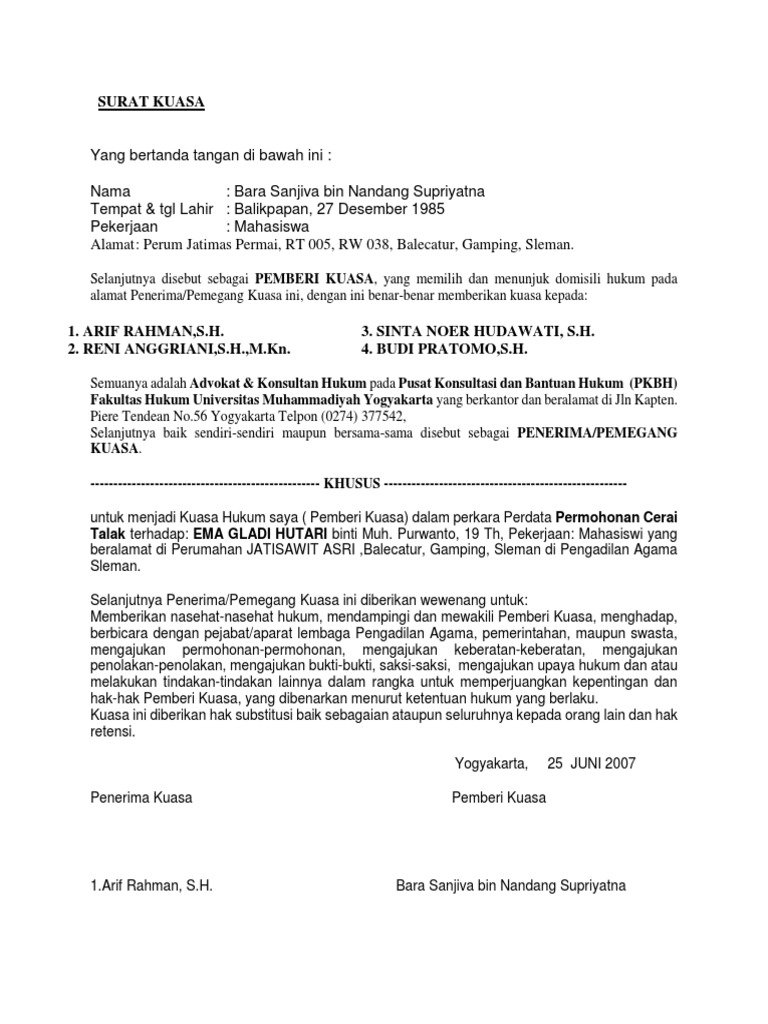 Surat Kuasa