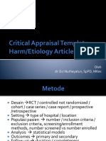 Critical Appraisal Harm