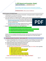 Assignment # 3 PPT Research and Presentation Project Instructions - Summer'2018