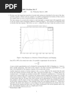 EECS 461, Winter 2009, Problem Set 4: 2 Step Response of Second Order Filter, 1/ ( (J /) + 2 (J /) +1)