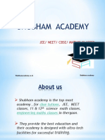 Shubham Academy: Jee/ Neet/ Cbse/ Math'S Classes