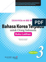 Bahasa Korea Terpadu Untuk Orang Indonesia Jilid 3 Latihan