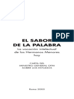 EL SABOR DE LA PALABRA. LA VOCACION INTELECTUAL.pdf
