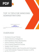 Top 10 Windows Tips For Administrators