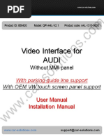 Audi Without MMI Video Interface