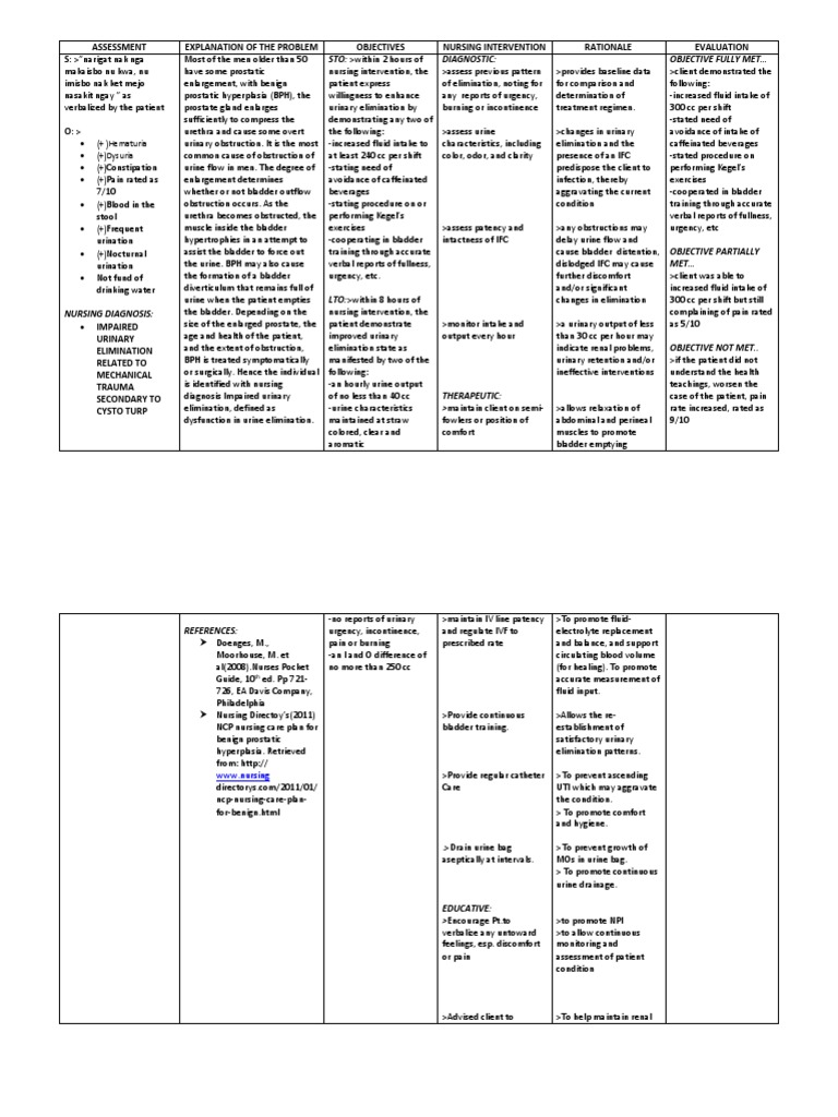 NCP For Impaire and Risk PDF Dehydration Urinary Incontinence