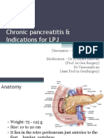 Chronic Pancreatitis & Indications For LPJ