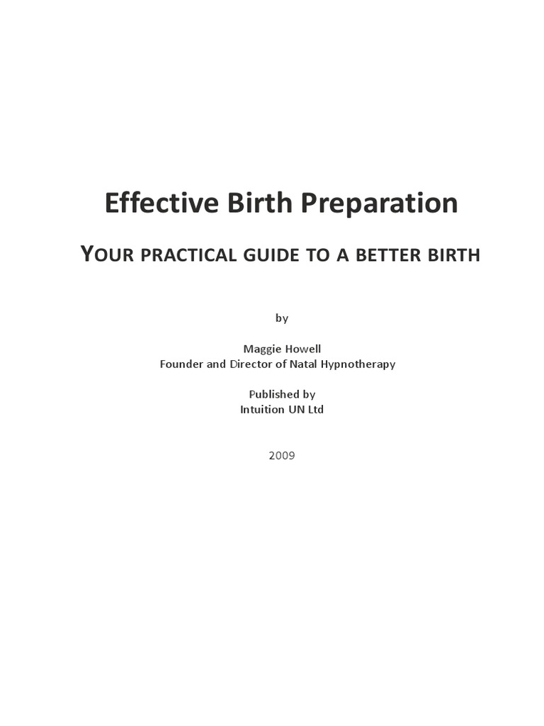 Effective Birth Preparation Book Pdf Midwife Fertilisation