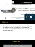 Características y evaluación del desgaste por cavitación en elementos mecánicos