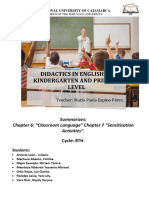 Didactics in English of Kindergarten and Primary Level