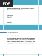 Business Intelligence in the Real Time Economy