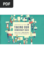 Democracy Alliance, Full Fall 2018 Agenda