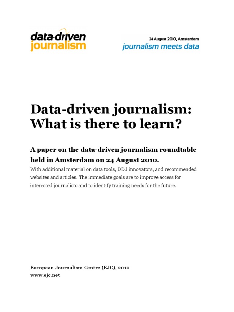 Data-Driven Journalism Insights | PDF | Journalism | Data Science
