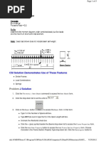 CSI Solution Demonstrates Use of These Features: Problem