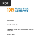 Vendor: Cisco Exam Code: 200-125: CCNA (v3.0)